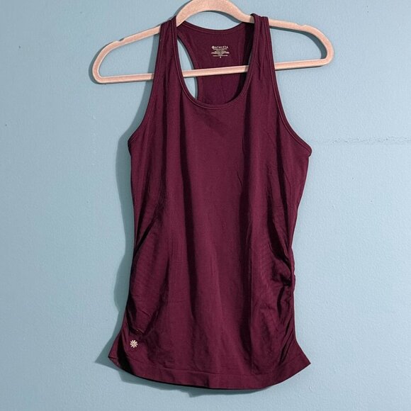 Athleta Tops - Athleta Purple Small racer back tank -Lightweight -Ruched  sides